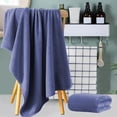 thumbnail image 2 of Velvet Bath Towel for Adults - Quick Drying, Thickened, Large Absorbent Towel, Non Fluffy, Soft Home Bathing Cloth, 2 of 7