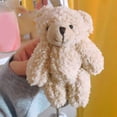 thumbnail image 5 of Colgante oso llavero colgante forma linda pequeño exquisito cómodo muñeco de peluche juguete para bolso de escuela ANGGREK  Otros, 5 of 5
