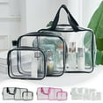thumbnail image 7 of SATRINO Clear Toiletry Bag for Women Men, Portable Large Travel Makeup Bag, Waterproof & Draining Transparent Cosmetic Bag, Carry On Airport Airline Compliant Bag, 7 of 7