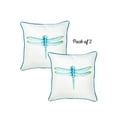 thumbnail image 3 of Watercolor Dragonfly Square 18" x 18" Throw Pillow Cover Set of 2, 3 of 8
