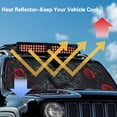 thumbnail image 4 of Yuyamidu Raven Windshield Sunshade Heat Shield Red Rose Sun Visor Compatible with Jeep Wrangler Rubicon Sahara TJ JK JKU 2 Door & 4 Door, 4 of 7
