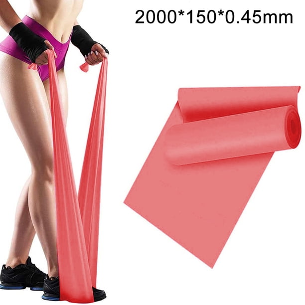 Juegos de bandas de resistencia, actualización de 2000 mm Ejercicio de estiramiento Banda de fitness Sin olor Bandas elásticas Yoga Gimnasio Correas de ejercicio corporal Adepaton 220101-1