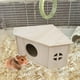 thumbnail image 2 of Casa Erizo Pequeño Hábitat de Animales de Madera Ocultar Choza Patio de Juegos Pequeño Hábitat de Animales Resistente Natural Suministros para Mascotas, 2 of 5
