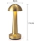 thumbnail image 3 of Lámpara de mesa inalámbrica Lámpara de escritorio recargable portátil con regulador de intensidad táctil para lámpara de noche de dormitorio, bares, lectura, trabajo, estudio, bronce Zhivalor BST3080056, 3 of 5