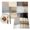 Khaki Gray Blue Light Brown, variant on Brown Grey Ombre Placemats Set of 2, Geometric Abstract Art Modern Washable Wipeable Table Mats for Dining Tables, Indoor Outdoor Kitchen Place Mats for Holiday Party Table Decor