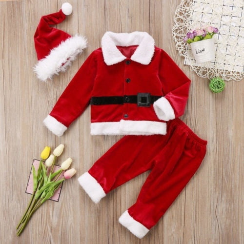 santa claus costume for baby girl