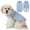 Light Blue, variant on Windproof Dog Winter Coat Soft Dog Jacket Warm Dog Vest Cold Weather Pet Apparel for Small Medium Dogs,Wine Red,XXL