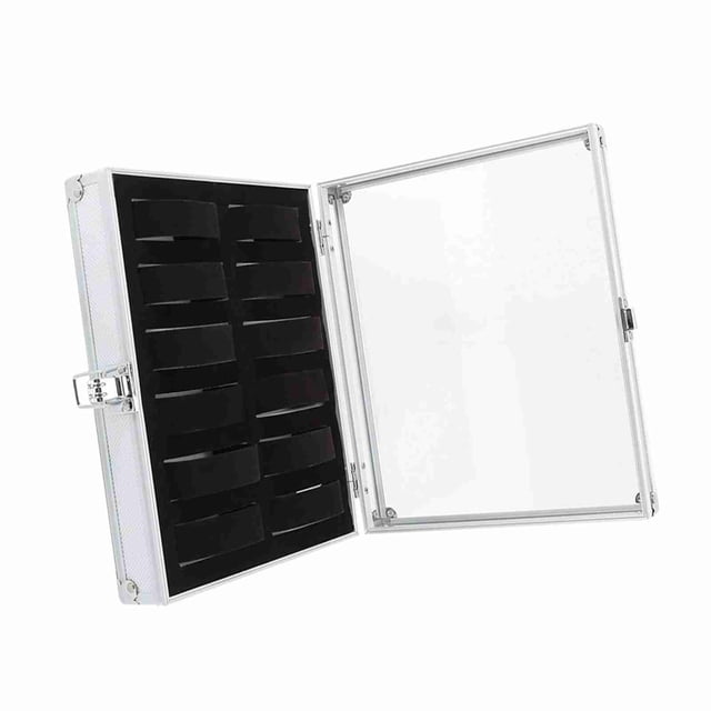 6/12 Ranuras De Rejilla De Aluminio Para Exhibición De Joyas Y Relojes, Estuche Organizador De Almacenamiento, Elegante, Duradero Y De