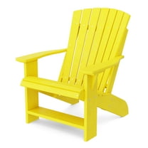 Wildridge Heritage Adirondack Chair, Lemon Yellow - Outdoor All-Weather Poly Furniture for Patio, Deck, Yard