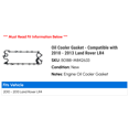 thumbnail image 2 of Oil Cooler Gasket - Compatible with 2010 - 2013 Land Rover LR4 2011 2012, 2 of 2