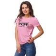 thumbnail image 2 of Inkdotpot Personalized Womens Tshirt Top Wife WeddingAnnouncement Shirt-Q2, 2 of 8