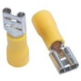 thumbnail image 5 of 200Pcs 24A Insulated 12-10AWG Female Spade Terminal Crimp Wire Connectors Yellow, 5 of 8