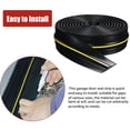 thumbnail image 2 of iMeshbean 20Ft Universal Garage Door Bottom Threshold Seal Strip,DIY Weatherproofing Garage Door Seals,Garage Door Bottom Weatherproof Strip Weather Stripping Replacement,20FT Long (Black), 2 of 7