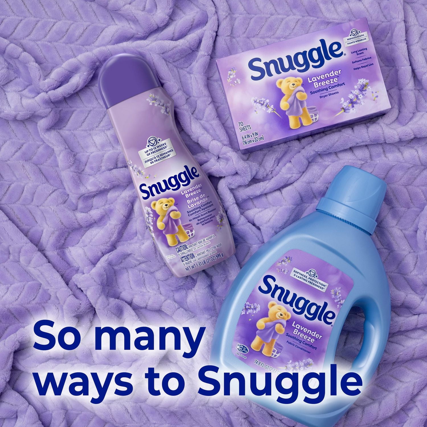 Snuggle Crystals Lavender Breeze Soothing Comfort Scent Booster, 595g, 1 bottle, 595g