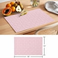 thumbnail image 6 of White Diamond Lattice Placemats Set of 4 Pink Floral Retro Plaid Texture Heat Insulation Washable Place Mats, Non-Slip Table Mats for Dining Table Party Kitchen Decor,13x19 Inch, 6 of 9