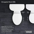 thumbnail image 2 of Kohler 3998-0 K- Wellworth Elongated 1.28 gpf Toilet, White, 2 of 2