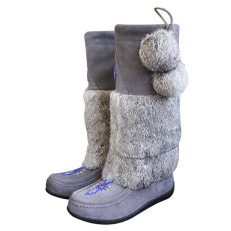

Duretiony Women s Retro Fashion Plush Ball Warm Handmade Snow Boots Flat Shoes