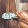 thumbnail image 3 of Green Christmas Tree and Text Pattern Hair Brush,Girls Detangling Hair Brush,Glide Through Tangles with Ease for Wet & Dry Hair,8.8"X2.8", 3 of 7