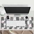 thumbnail image 3 of Cute Cartoon Cat Extended Professional Gaming Mouse Pad 31.5x11.8inch, Non-Slip Computer Mouse Pad Waterproof Keyboard Pad Desk Mat, 3 of 6