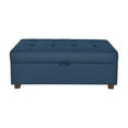thumbnail image 4 of CorLiving Aubin Large Fabric Tufted Ottoman with Storage and Wood Legs, 4 of 9