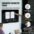 thumbnail image 3 of VEVOR Magnetic Glass Whiteboard, Dry Erase Board 36"x24", Wall-Mounted Large White Glassboard Frameless, with Marker Tray, an Eraser and 2 Markers, Black, 3 of 9