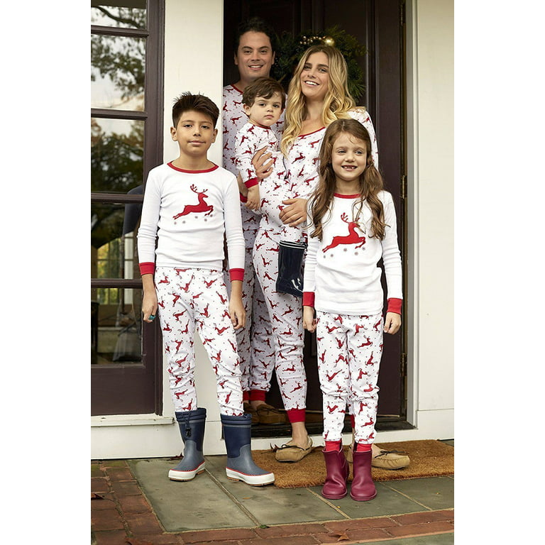 Red, White, & Green Matching Family Pajama Set – Leveret Clothing