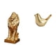 thumbnail image 1 of Set de figuras de león, estatua de animal de resina, figura de pájaro, adorno de pájaros dorados, pequeños accesorios decorativos, diseño creativo, 1 of 8