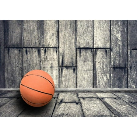 Image of ABPHOTO Polyester 7x5ft Basketball Backdrop Weathered Wood Plank Backdrops for Photography Grunge Stripes Wooden Floor Photo Background Boys Adults Sports Activity Studio Props