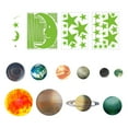thumbnail image 4 of Creative Luminous Star Moon Planet Pegatinas De Pared Decorativas Dormitorio Sala De Estar Habitación De Los Niños Muebles Para El Hogar Pegatinas Fluorescentes Verdes Noticed HA022109-00, 4 of 7