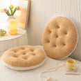 thumbnail image 4 of 1 PCS Fleece Chair Cushion Soft Warm Fuzzy Plush Chair Pads Washable Stool Cushion for Indoor Dining Room and Kitchen Chairs, 4 of 11
