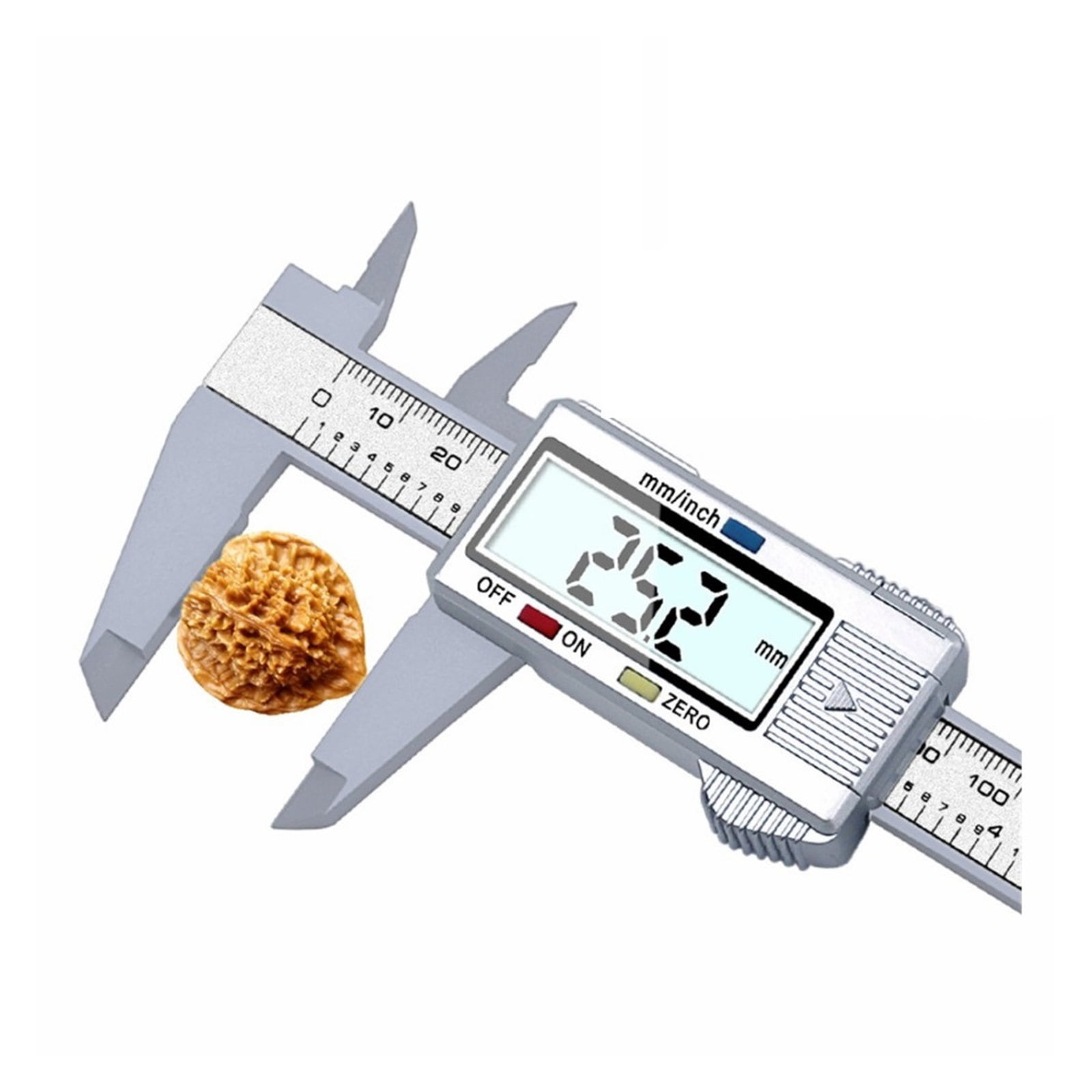 Vernier Caliper 0-150mm 6 Inch Measuring Tool Plastic LCD Digital Electronic Carbon Fiber Ruler Gauge Micrometer ,Easy to Use