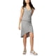 thumbnail image 2 of Vestido Asimétrico fruncido alto-bajo Rachel Roy Michele para mujer gris extragrande, 2 of 2