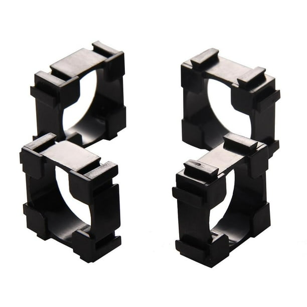 Likrtyny Soporte Cilíndrico Soporte Antivibración Seguridad para Batería 18650 (100 Piezas)