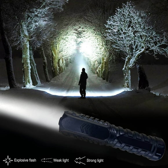 Fiudx Lintera Portátil, Luz de Camping Impermeable Ipx7, Lintera Exterior con Brillo G3, Lintera para Disparos a Gran Distancia, Ideal para Días Lluviosos, Ideal para Aventureros, Diseño Compacto.