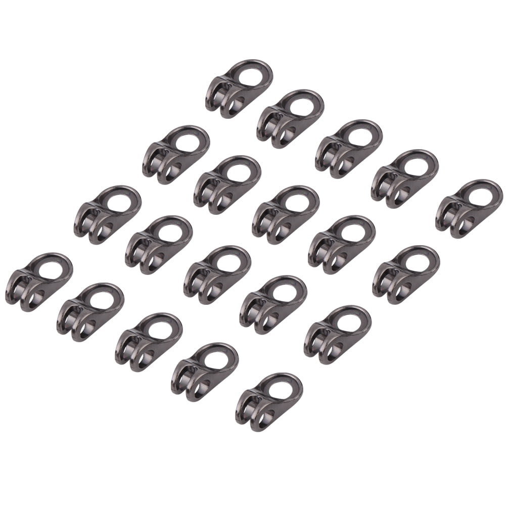 Alloy Single Hole Safety Shoelace Buckles,for Repair Camp Hike Climb Shoe DIY Handbag Purse Making 20pcs Boot Lace Hooks Fittings with Rivets