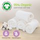 thumbnail image 5 of Muslin Burp Cloths - Burp Clothes For Baby Girl/boy, Organic Baby Clothes Burping Cloths For Babies - 6 Layers Absorbance, Baby Burp Cloth (4 Pack (10, 5 of 5