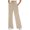 Beige, variant on Women's High Waist Wide Leg Sweatpants Loose Fit Casual Soft Lounge Trousers by Yigetop Beige L