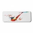 thumbnail image 1 of Music Computer Mouse Pad, Jazz Theme Colorful Saxophone with Microphone with Butterfly Orchestra Harmony Design, Rectangle Non-Slip Rubber Mousepad Large, 31" x 12", Multicolor, by Ambesonne, 1 of 2