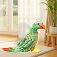 thumbnail image 1 of de peluche, juguete de peluche, pájaro pequeño, loro, juguetes de peluche, decoración del hogar, 19,69 x 10,24 pulgadas, regalo para niñas y Verde, 1 of 8