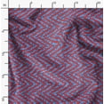 thumbnail image 2 of Soimoi Poly Canvas Blue Fabric By the Yard - 56 Inch Wide - Black Zig Zag Geometric Material - Artistic and Modern Patterns for Various Uses Printed Fabric, 2 of 6