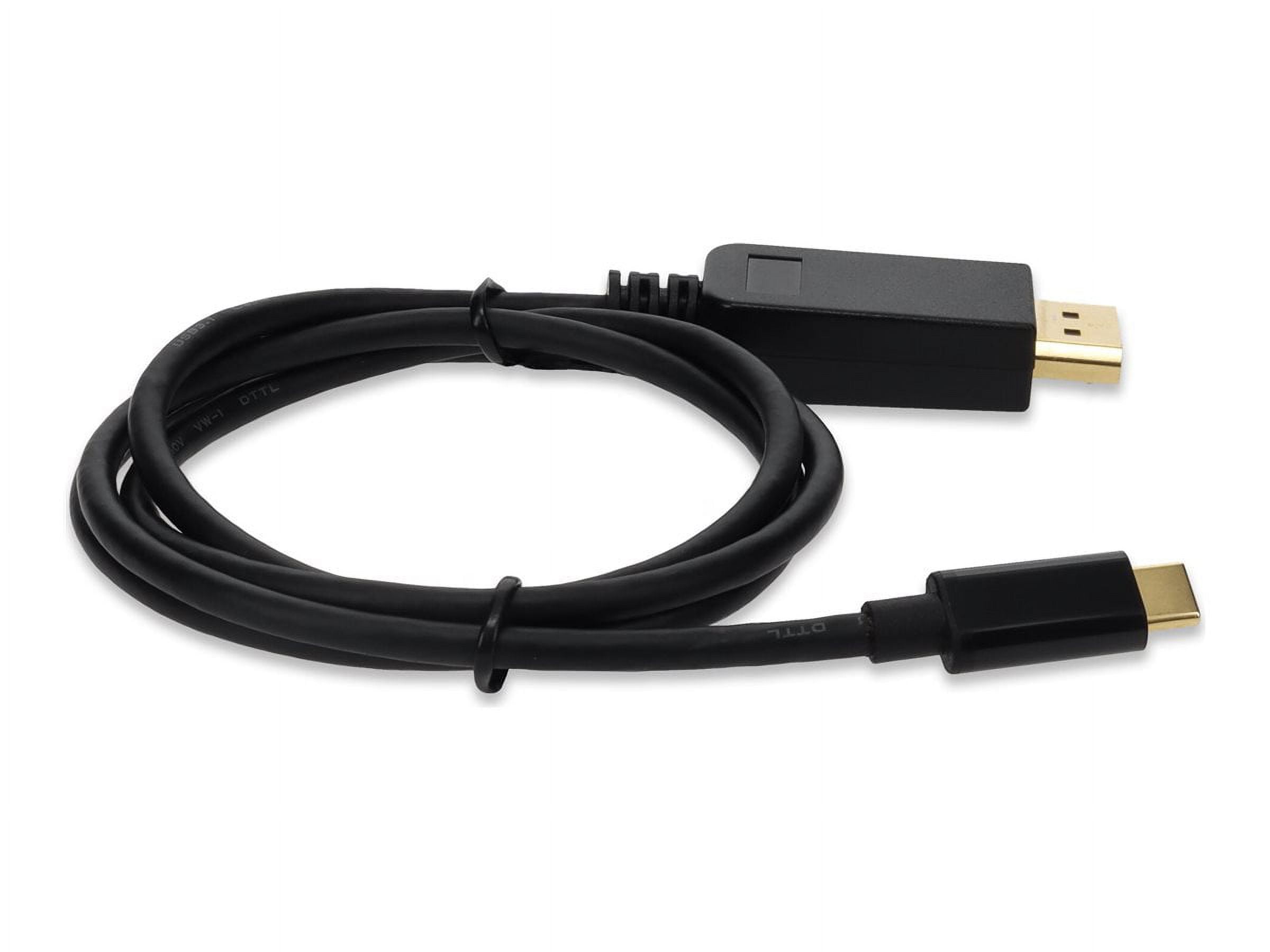 AddOn 3ft USB C 3.1 Male to DisplayPort Male Black Cable
