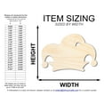 thumbnail image 2 of Unfinished Wood Jester Hat Silhouette | Mardi Gras | DIY Craft Cutout | up to 46" DIY 36" / 3/4", 2 of 3