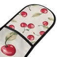 thumbnail image 4 of Yayeee Double Oven Mitt Kitchen Heat Resistant Baking 35" x7" Quilted Glove, Red Cherry, 4 of 6