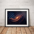 thumbnail image 3 of American Flag Poster Wall Art Décor Canvas Prints Fantasy Space Posters for Bedroom Office Room Wall Decoration - 8x12 inches Unframed, 3 of 6