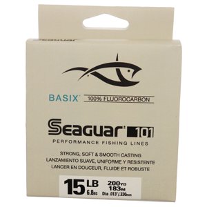 Seaguar Basix Fluorocarbon Fishing Line, 15 lb, 200 yd