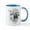 White/Blue Inside, variant on CafePress - Chugach Vintage Moose Mug - 11 oz Ceramic Mug - Novelty Coffee Tea Cup