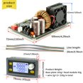 thumbnail image 2 of Regulador de voltaje DC 1200W 20A Fuente de alimentación CNC Estabilizador ajustable (A), 2 of 8