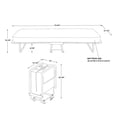 thumbnail image 3 of Linon Roma Folding Rollaway Guest Bed with 2" Foam Mattress, Cot, 3 of 14