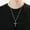Silver Color-1, variant on Hot Cross 14K White Gold Necklaces Pendants Anime Cosplay Necklace Women Men Jewelry Collier Femme