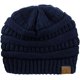 thumbnail image 4 of CC Unisex Chunky Soft Stretch Cable Knit Warm Fuzzy Lined Skully Beanie MFZFUKR WMZL-73-6, 4 of 4